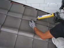 瓦ボンド止め