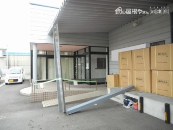 大型雨樋破損