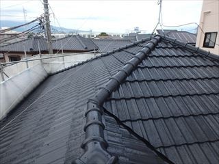 屋根瓦塗装完了
