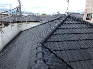 屋根瓦塗装完了