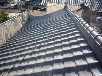 沼津市 瓦屋根葺き替え