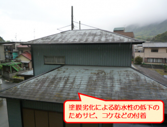 沼津市屋根汚れ