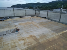 熱海既存屋根材撤去