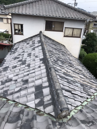 沼津市瓦屋根雨漏り