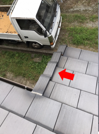 沼津ケラバ瓦葺き直し