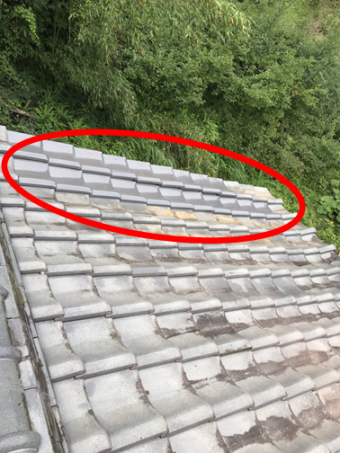 沼津台風瓦ズレ施工後