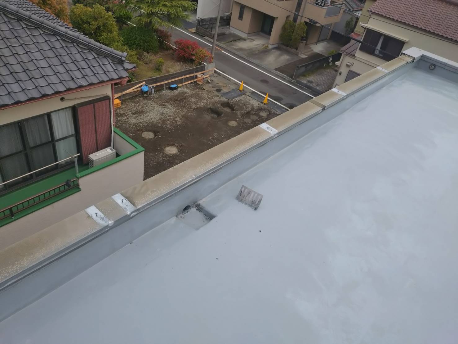 笠木内部塗装前