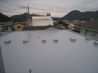 屋上防水完成写真