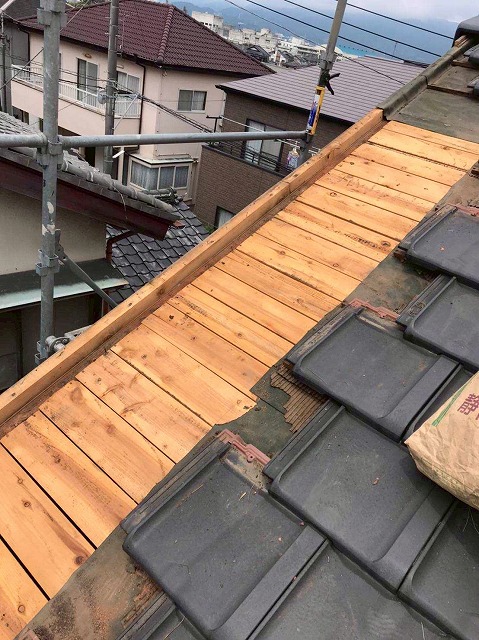 野地板設置
