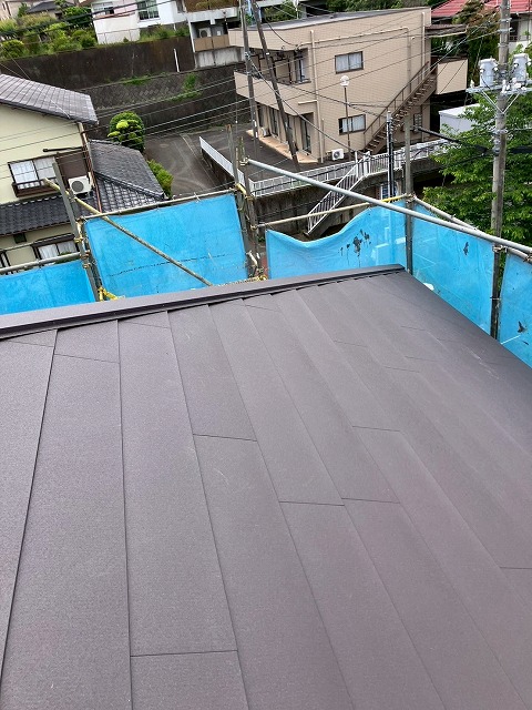 ガルバリウム鋼板設置