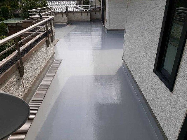 トップコート塗布後