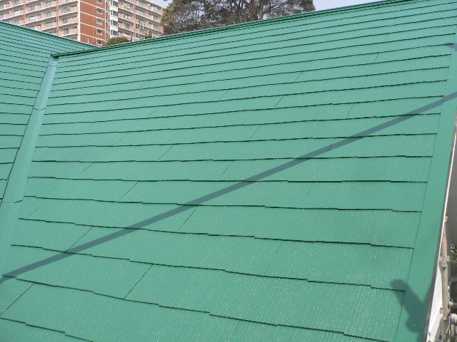 熱海市木造アパート屋根塗装