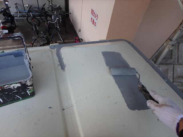 三島市給水槽塗装