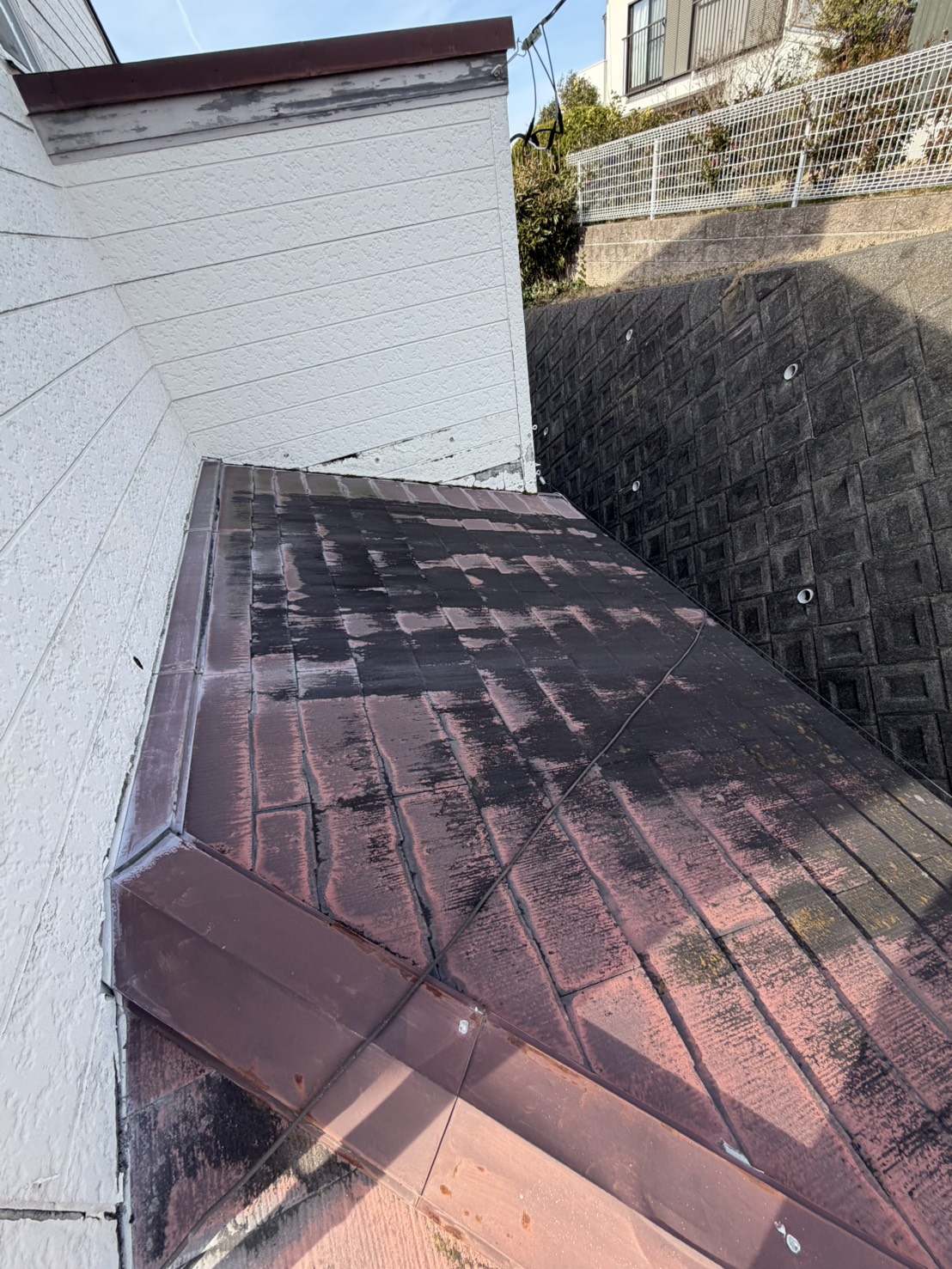 函南現場調査屋根