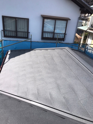 三島市屋根カバー工法完工