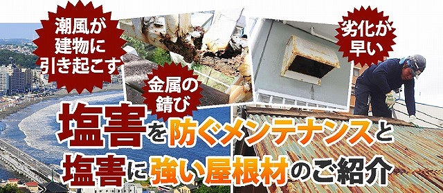 塩害に強い屋根材