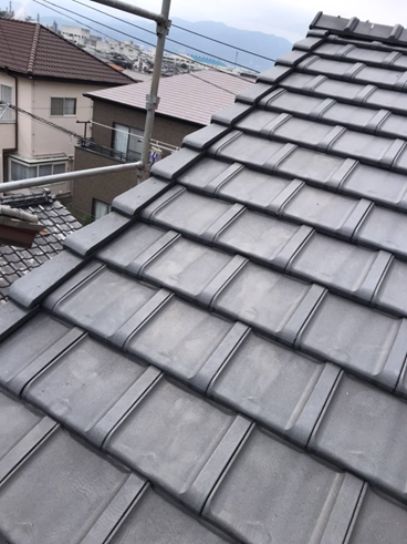 富士市瓦屋根葺き直し完了