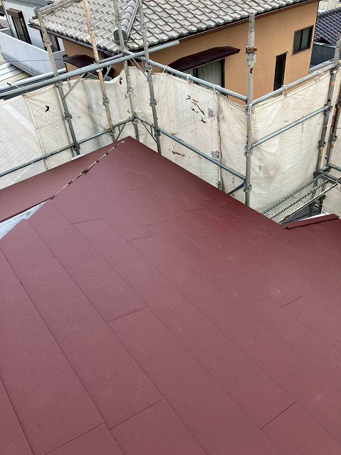 新規屋根材設置
