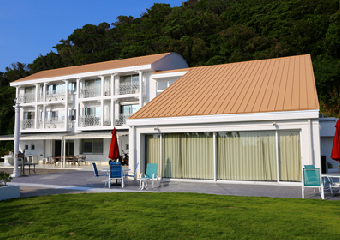 潮風に強い塗料を使用した建物
